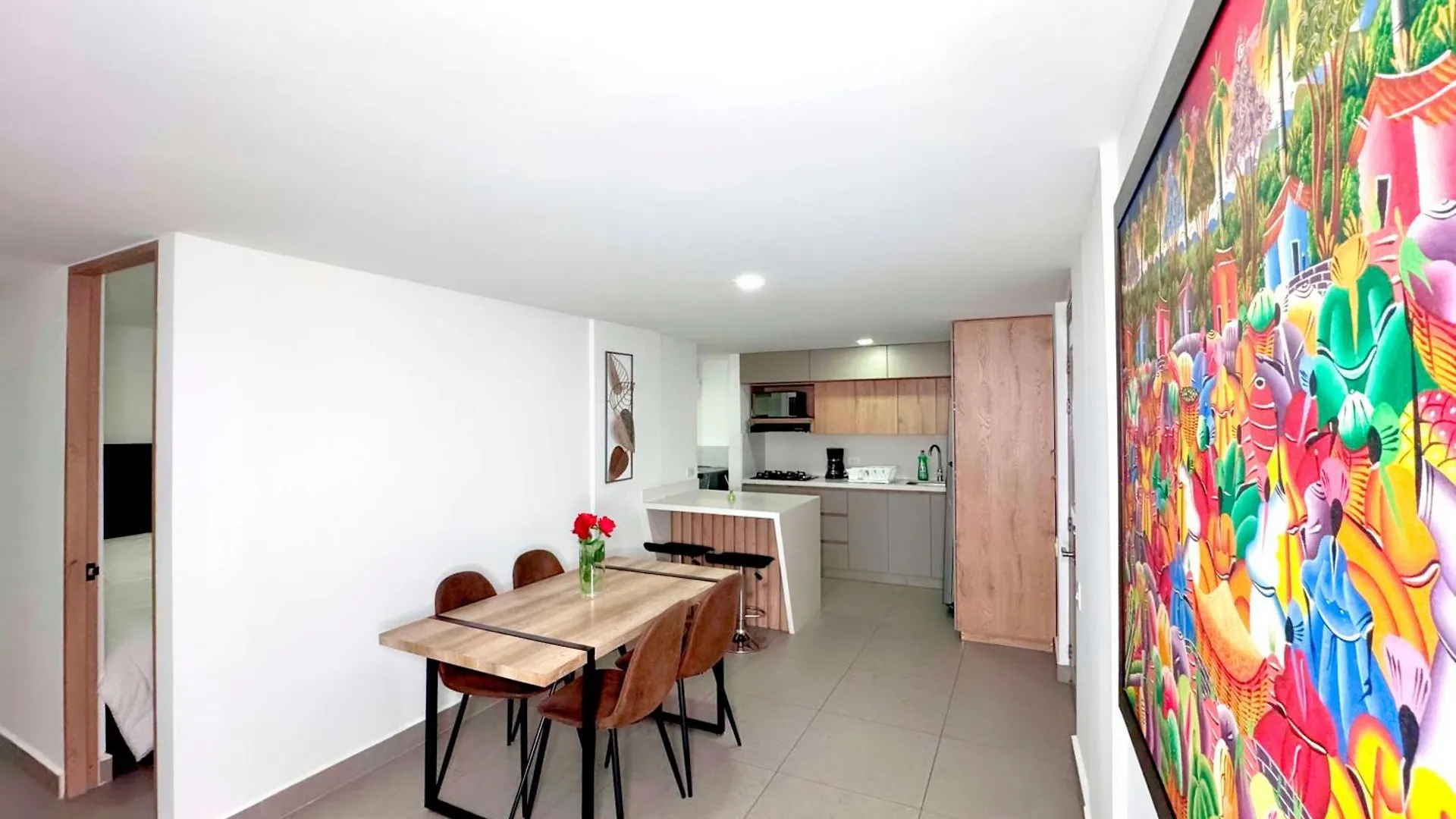 アパート メデジン3Br Family & Corporate Friendly El Pobladoアパートメント コロンビア